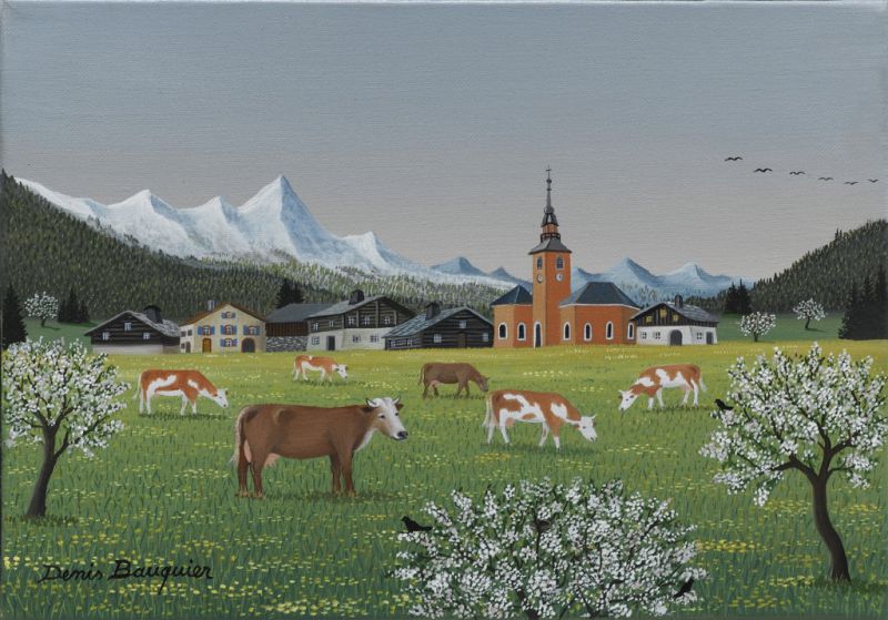 Printemps, Alpes &mdash; Denis Bauquier